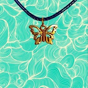 Butterfly charm necklace